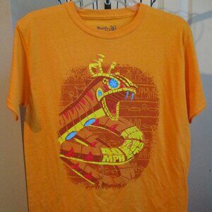 NWT Orange Busch Gardens Amusement Park Roller Coaster Tee Shirt Kids L